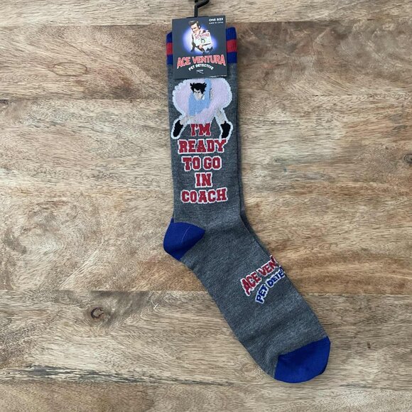 NEW Adult Ace Ventura Pet Detective Socks - Picture 1 of 2